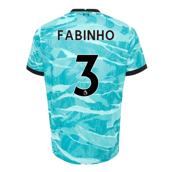 Camiseta Liverpool NO.3 Fabinho 2ª 2020 2021 Azul